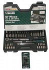 Allen 57pc 1/4" & 3/8" Drives SAE/Metric Socket Set