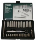 Allen 23PC 3/8"Dr Fractional Deep & Regular Socket Set