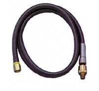 Amflo 1/4" x 24" Gray Lead-In Hose Assembly 300-PSI