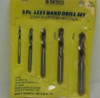 HIT 5PC Left Handed Drill Bit Set