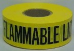 3" x 1000' Caution Flammable Liquid Barricade Tape