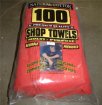 Red Cotton Shop Rags (100PK)