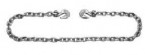 Campbell 3/8" x 25' High Test System 4 Binder Chain with Clevis Grab Hooks