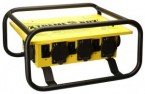 Yellow X-Treme Box Power Distribution Center Twist-Lock w/Roll Cage