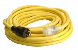 Coleman Cable 50' 10/3 SJTOW 5-20P to Lighted 5-20R (2pk)