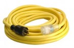 Coleman Cable 50' 10/3 SJTOW 5-20P to Lighted 5-20R (2 Cords)