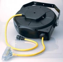 Coleman Cable 12/3 50' Luma-Site Industrial Retractable Cord Reel