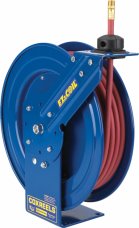 Coxreels EZ-Coil 3/8" Conventional Spring Driven Low Pressure EZ-P Series Performance Hose Reel w/ 25' Hose