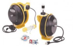 Coxreels EZ-Coil 12/3 50' Cord Reel w/ Duplex G.F.C.I. Receptacle