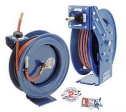 Coxreel 3/8" Conventional Spring Driven Low Pressure P-Series Performance Hose Reel w/ 50' Hose