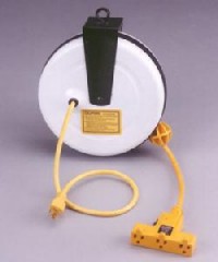Saf-T-Lite 30' Triple Tap Cord Reel w/ 10-Amp Circuit Breaker