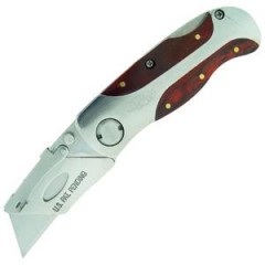 Great Neck Sheffield Lockback Utility Knife (Aluminum and Wood Handle)