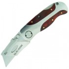 Great Neck Sheffield Lockback Utility Knife (Aluminum and Wood Handle)