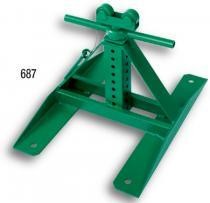 Greenlee 687 Screw Type Reel Stand (Height: 13" to 28"; 2,500-lb Capacity)
