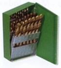 Hanson 15pc Titanium Nitride Coated High Speed Steel Drill Bit Set (1/16" to 1/2")