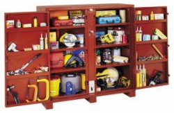 Jobox 2-Door 30"-Deep Heavy-Duty Utility Cabinet Storage Box