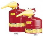 Justrite 5-Gallon Safety Can Type I Red w/Funnel(Flammables)