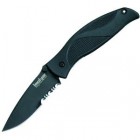 Kershaw Ken Onion Design Black Out Lockback Knife Serrated