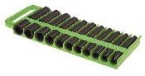 22PC 1/2" Drive Green Magnetic Socket Holder
