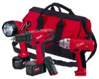 Milwaukee 14.4V Cordless Driver Drill Value Kit w/ Free Impact Driver