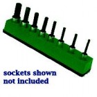 MTS Dark Green 3/8" Drive Universal Magnetic Socket Holder