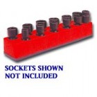 MTS Red 3/8" Drive Universal Impact Socket Holder - Metric