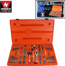 Neiko 76PC Tap & Hexagon Die Set (SAE/Metric)