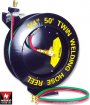 1/4" x 50' Retractable Oxygen/Acetylene Hose Reel