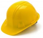 Pyramex Yellow Hard Hat w/ 6-Pt Ratchet (12pk)