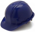 Pyramex Blue Hard Hat w/ 6-Pt Ratchet (12pk)