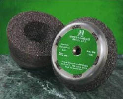 6"x2"x5/8-11 Type 11 CA16 Cup Grinding Stone w/Metal Backing  (5PK)
