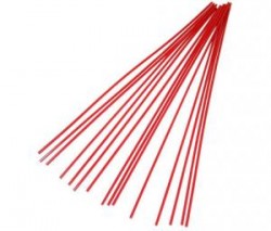 Urethane 1' x 1/8" Red Polyethylene Welding Rod for Model 5 & 6 Plastic Welder (15pk)
