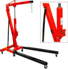 American Presto Heavy Duty 2-Ton Folding Engine Hoist w/ 8-Ton Jack