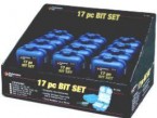 Wilmar 17pc Assorted Bit Set - 12 Set Display Box