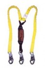 SafeWaze 6' Tybak II Shock Absorbing Lanyard w/ 100% Tie-Off