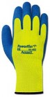 Ansell PowerFlex T Hi Viz Yellow Gloves - Size 7 (12  Pairs of Gloves)