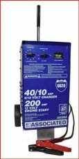 6/12V 40/40/10 Amp Wheeled Battery Charger w/Timer Hold  (USA)