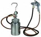 2 Quart Pressure Pot W/Gun & Hose - Silver Gun