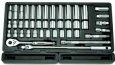 43PC 1/2" DR. SAE/Metric Socket Set