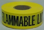 3" x 1000' Caution Flammable Liquid Barricade Tape