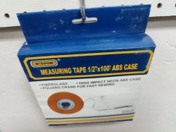 100' Fiberglass Tape Measure Closed Reel