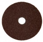 9" x 7/8" 36G Aluminum Oxide Resin Fiber Sanding Disc - Red (25 Discs)