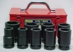 1"Dr Deep Metric Impact Socket Set (26mm to 50mm)