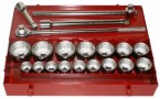 21PC. 1" Drive Socket Set (1-5/8" to 3-1/8")