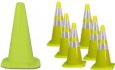 Lime Green Wide Body Traffic Safety Cones (Made in the USA)
