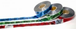 6"x1000' Green Detectable Tape-Sewer Line Below  (2 Rolls)