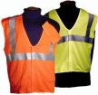 2W Class 2 Orange Safety Vests - Velcro Front Closure