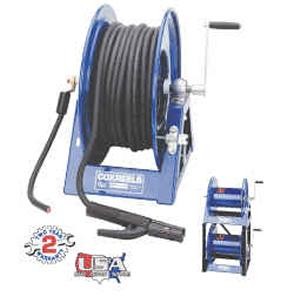 Coxreels Large Capacity Hand Crank Welding Cable Reel - 6 Drum