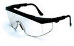 Black Frame Clear Lens Protective Eyewear (12 Safety Glasses)