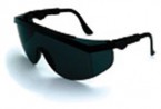 Black Frame Grey Lens Protective Eyewear (12 Safety Glasses)